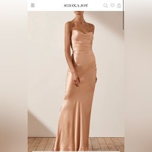 Shona Joy - LA LUNE LACE BACK MAXI DRESS - DESERT ROSE (US 6)